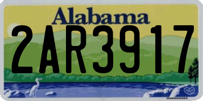 AL license plate 2AR3917
