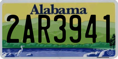 AL license plate 2AR3941