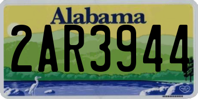 AL license plate 2AR3944