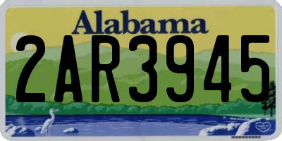 AL license plate 2AR3945