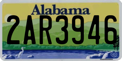 AL license plate 2AR3946
