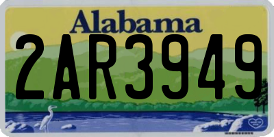 AL license plate 2AR3949