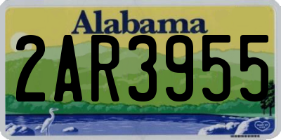 AL license plate 2AR3955