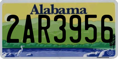 AL license plate 2AR3956
