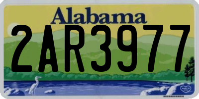 AL license plate 2AR3977