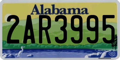 AL license plate 2AR3995