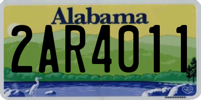 AL license plate 2AR4011