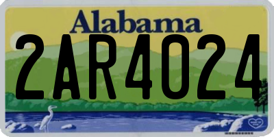 AL license plate 2AR4024