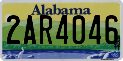 AL license plate 2AR4046