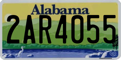 AL license plate 2AR4055
