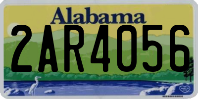 AL license plate 2AR4056