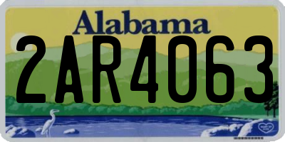 AL license plate 2AR4063