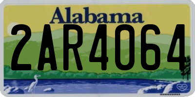 AL license plate 2AR4064