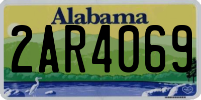 AL license plate 2AR4069