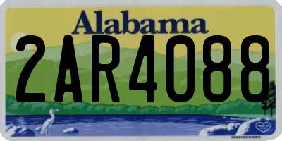 AL license plate 2AR4088