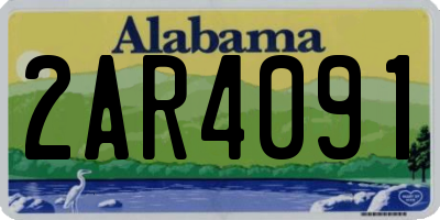 AL license plate 2AR4091