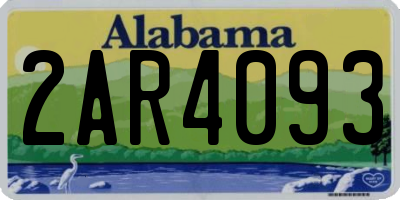 AL license plate 2AR4093
