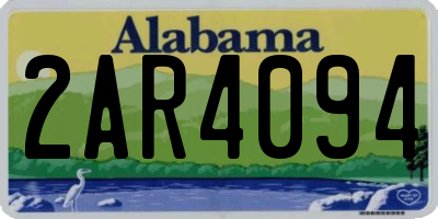 AL license plate 2AR4094
