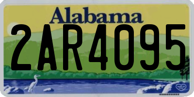 AL license plate 2AR4095