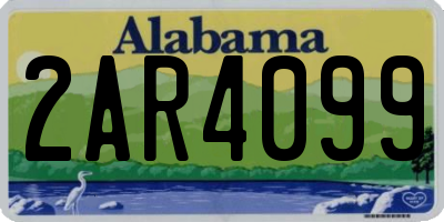AL license plate 2AR4099