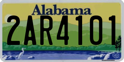 AL license plate 2AR4101