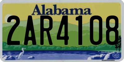 AL license plate 2AR4108