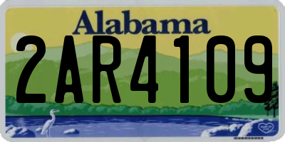 AL license plate 2AR4109