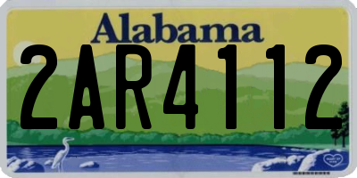 AL license plate 2AR4112