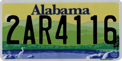 AL license plate 2AR4116