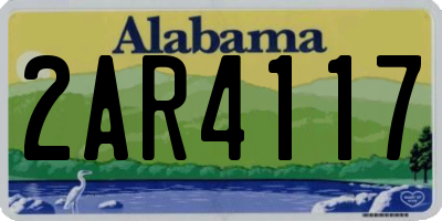 AL license plate 2AR4117