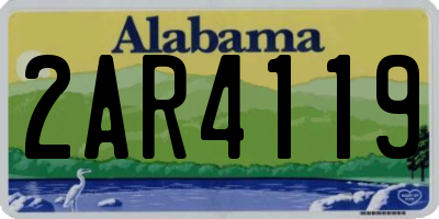 AL license plate 2AR4119