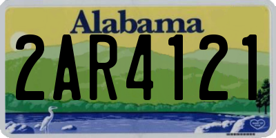 AL license plate 2AR4121