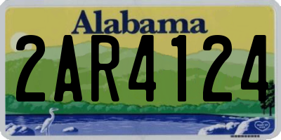 AL license plate 2AR4124