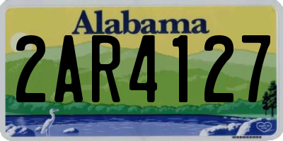 AL license plate 2AR4127