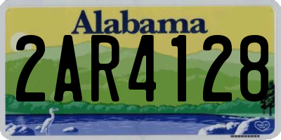 AL license plate 2AR4128