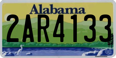 AL license plate 2AR4133