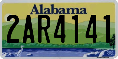 AL license plate 2AR4141