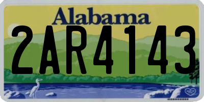 AL license plate 2AR4143