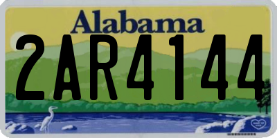 AL license plate 2AR4144
