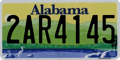 AL license plate 2AR4145
