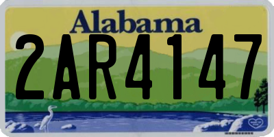 AL license plate 2AR4147