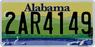 AL license plate 2AR4149