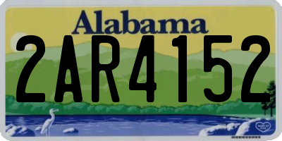 AL license plate 2AR4152
