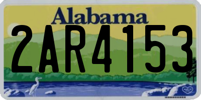 AL license plate 2AR4153
