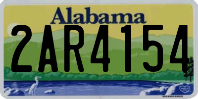 AL license plate 2AR4154