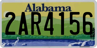 AL license plate 2AR4156