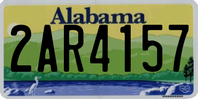AL license plate 2AR4157