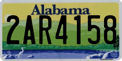 AL license plate 2AR4158