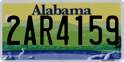 AL license plate 2AR4159