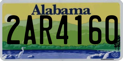 AL license plate 2AR4160